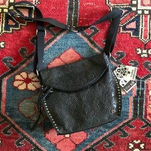 BNWT The Sak Leather Embossed Crossbody